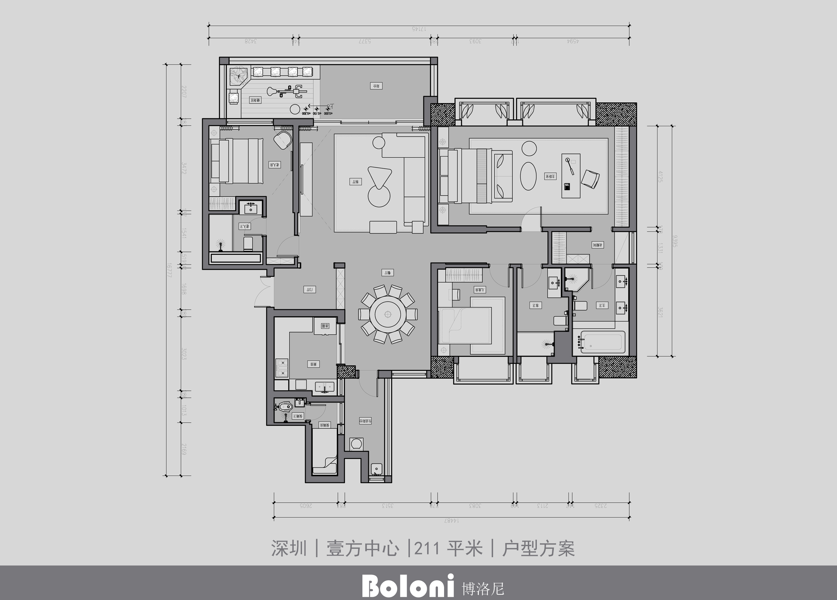 壹方中心|玖誉·深圳博洛尼整体家装案例